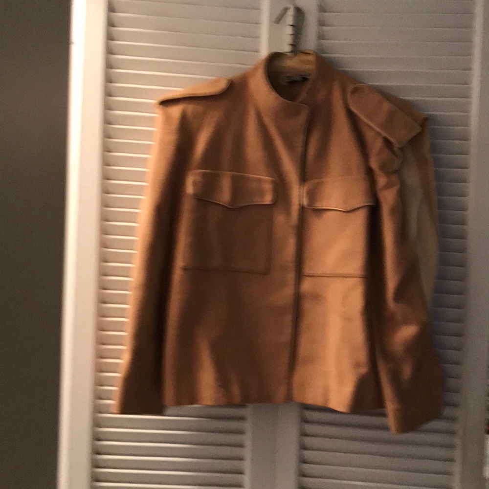 Designer wool jacket unusual tailoring